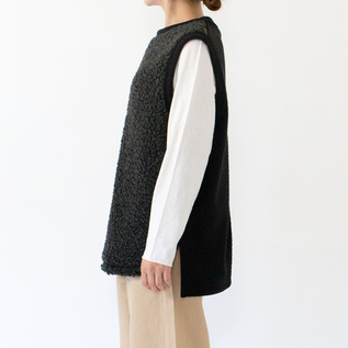 45rpm ウールコットン もこもこ ボアベスト 2 日本製 ユニセックス ボアベスト BOA CATCHER VEST／Jackman（ジャックマン