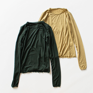 CREW NECK LONG-SLEEVED T-SHIRT