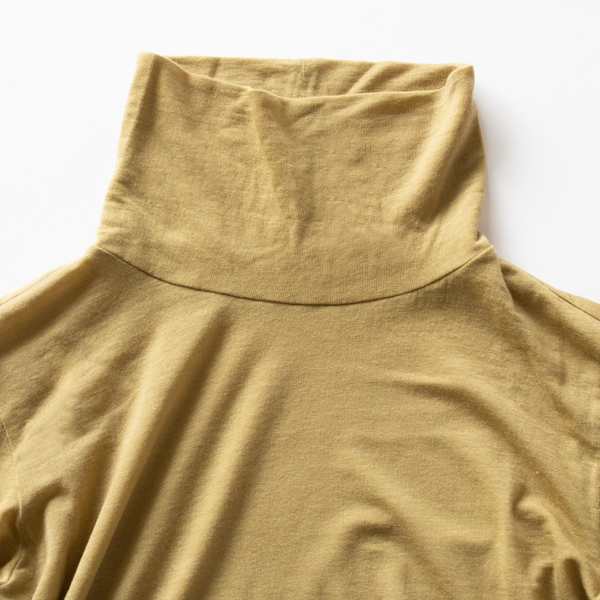 2つ折りでつけた衿(MUSTARD)