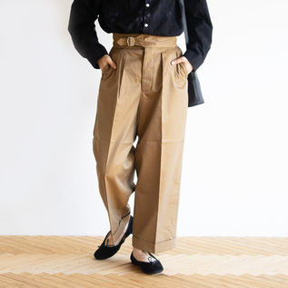 訳あり　Haversack パンツ 別注】コンパクトギャバ グルカワイドパンツ／HAVERSACK