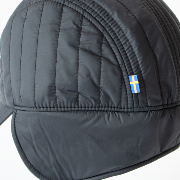 キルティングラットキャップ(BLACK)