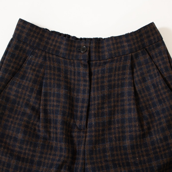 ZIP前開き仕様、後ウエストのみゴム入り(NAVY)