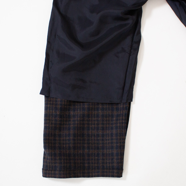裏地付きでチクチクしません(NAVY)