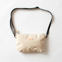 【別注】ショルダーバッグ W ZIP SHOULDER M LIGHT BEIGE