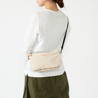 別注】ショルダーバッグ W ZIP SHOULDER M LIGHT BEIGE／STANDARD