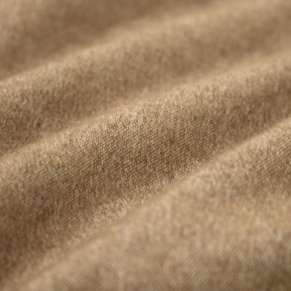 ダブルフェイスの表面はモンゴリアンウール(カーキ)