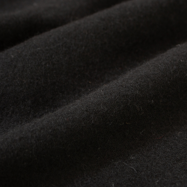 ダブルフェイスの表面はモンゴリアンウール(ブラック)