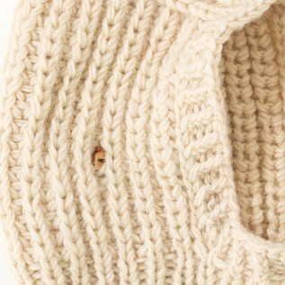 ニットフード RETRO HOOD NAT WHITE ニットフード RETRO HOOD NAT WHITE