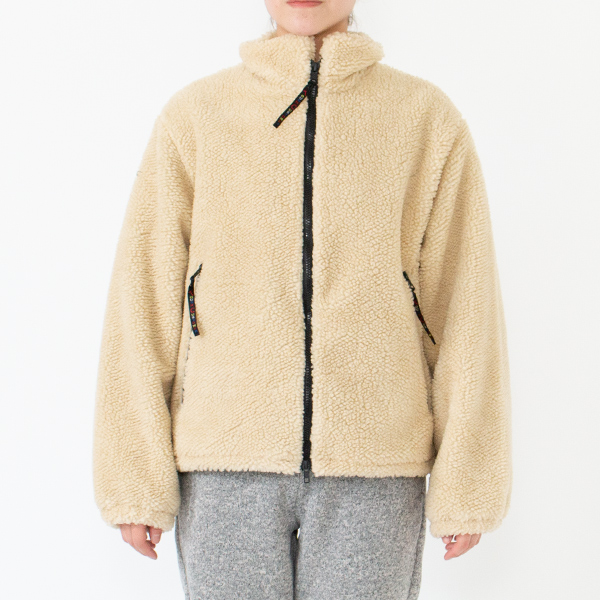 フリースジャケットショートレングス Natural(身長162cm) フリースジャケットショートレングス Natural(身長162cm)