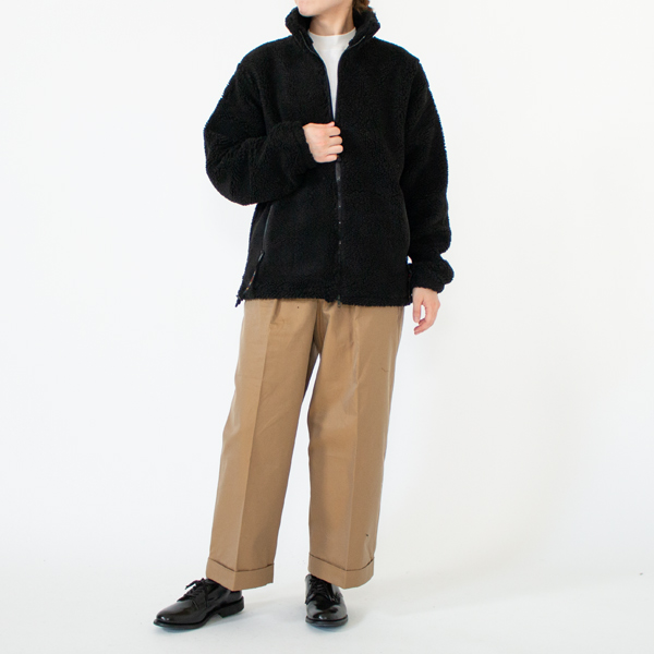 フリースジャケット　Black-2（身長162cm）