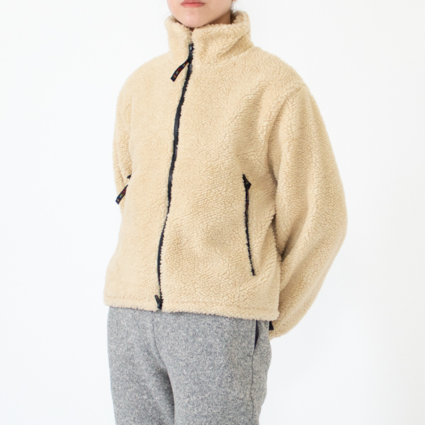 フリースジャケットショートレングス Natural-1(身長162cm) フリースジャケットショートレングス Natural-1(身長162cm)