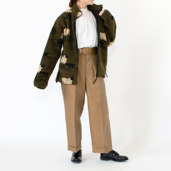 フリースジャケット　Olive Sheep & Lamb-3（身長162cm）