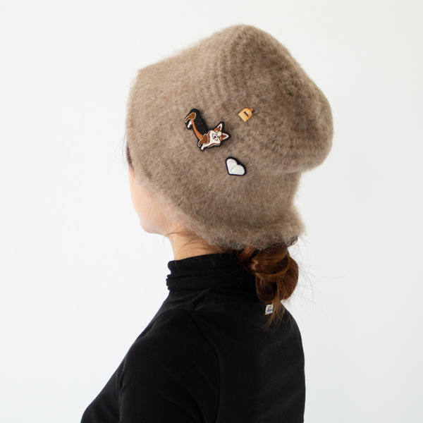 帽子のアクセントにかわいい