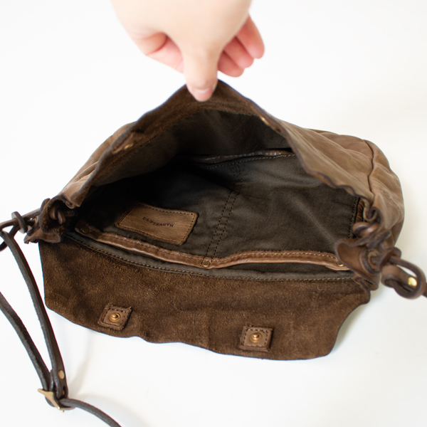 レザーショルダーバッグ JASU(OLIVE)