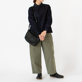 レザーショルダーバッグ JASU(CHARCOAL BLACK) レザーショルダーバッグ JASU(CHARCOAL BLACK)