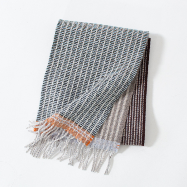 メリノラムズウールマフラー CHATHAM(NEUTRAL/グレー)