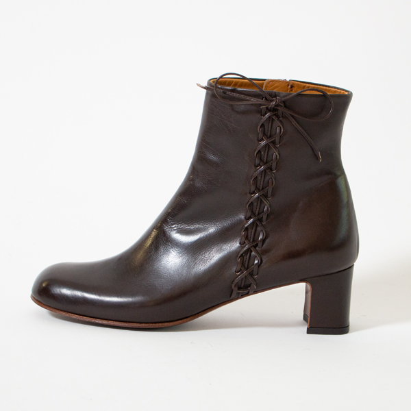 chausser サイドレースアップブーツC-2331 DBR