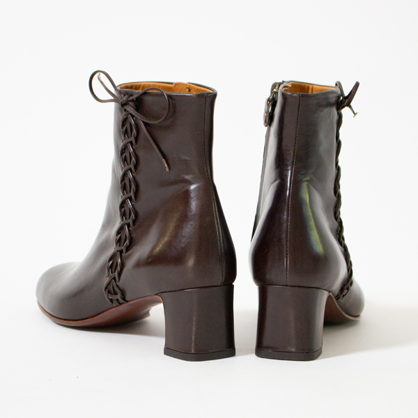 chausser サイドレースアップブーツC-2331 DBR