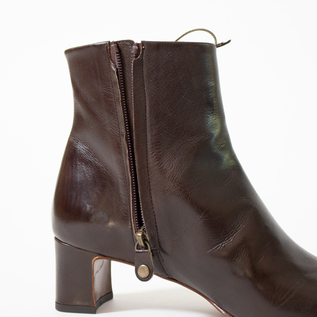 chausser サイドレースアップブーツC-2331 DBR／chausser（ショセ