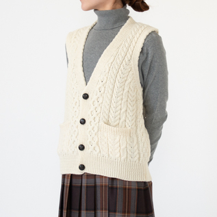 ウーステッドウールベスト(WHITE)身長162cm ウーステッドウールベスト(WHITE)身長162cm