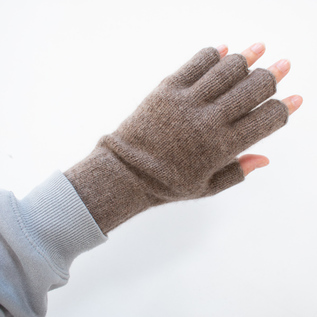 メンズ カシミヤ指無し手袋／WILLIAM BRUNTON（ウィリアム ブラントン