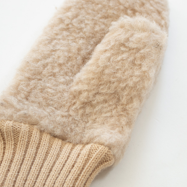 リブフリースミトン(BEIGE)