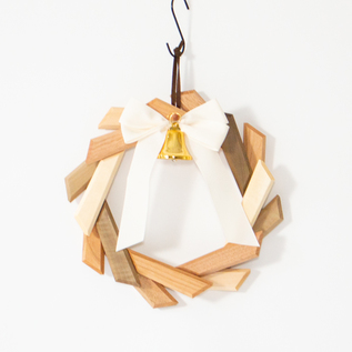 寄木のリース（スタンド付き）／Oak Village（オークヴィレッジ