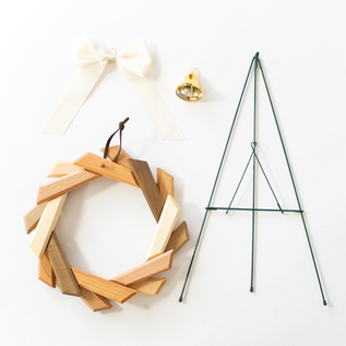 寄木のリース（スタンド付き）／Oak Village（オークヴィレッジ