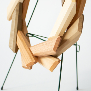 寄木のリース（スタンド付き）／Oak Village（オークヴィレッジ