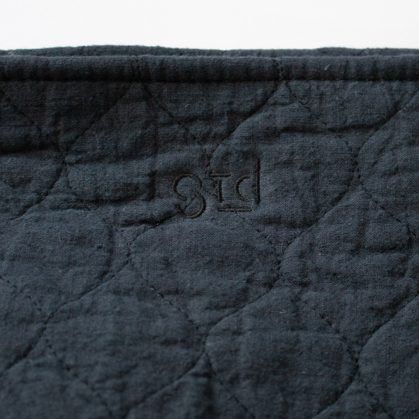 綿麻素材のひょうたんキルト(CHARCOAL) 綿麻素材のひょうたんキルト(CHARCOAL)