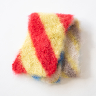 ストライプモヘアマフラー／HIKARU NOGUCHI（ヒカルノグチ）｜愛着を