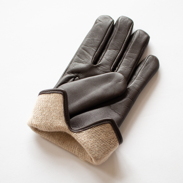 JOHNSTONS社のカシミヤライニングを採用(BROWN)