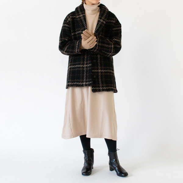 女性用カシミア・シルク手袋	CAMEL