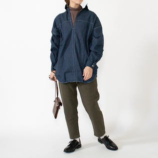 HAVERSACKハバーサック ジャケット シャツ 光沢グラデーション玉虫色M HAVERSACKハバーサック ジャケット シャツ 光沢グラデーション