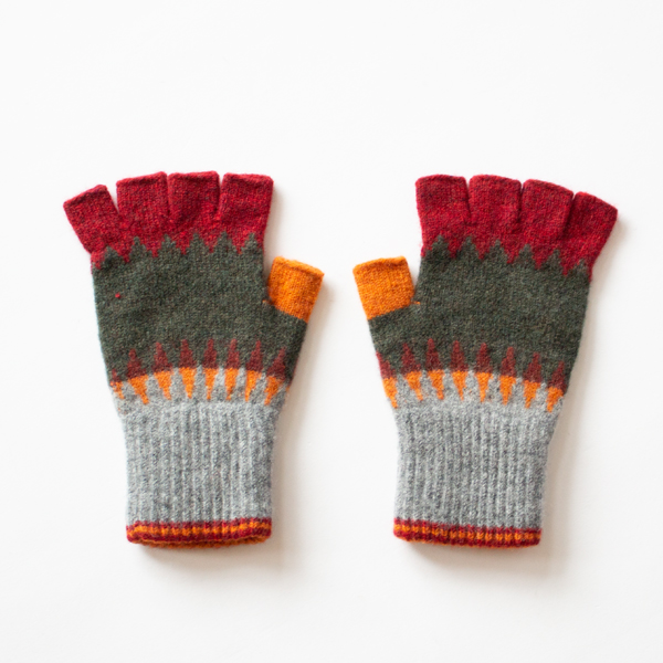 メンズ指なし手袋　BRACK THORN