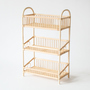 BESPOKE THREE-TIER RATTAN SLIM BASKET