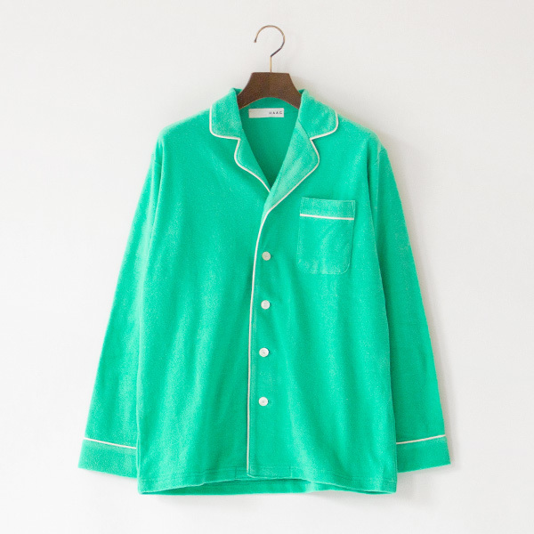 ユニセックス ミニパイルパジャマ MINT GREEN(シャツ)