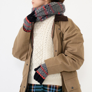 ニットキャップ、マフラーとお揃いにできます(BLACK) ニットキャップ、マフラーとお揃いにできます(BLACK)