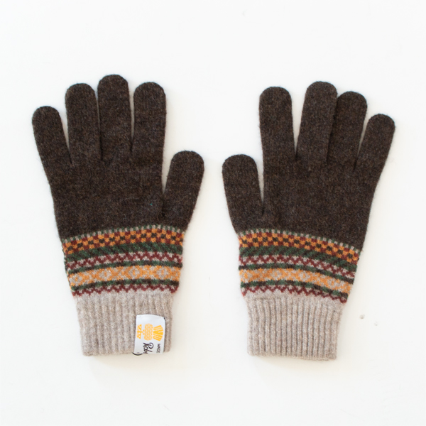 メンズ LOCHINVER ニット手袋（BEIGE）