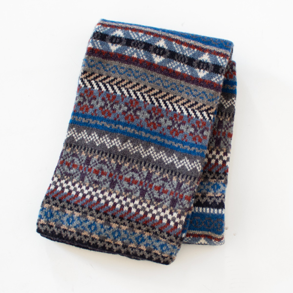 メンズ LOCHINVER ニットスカーフ（NAVY）