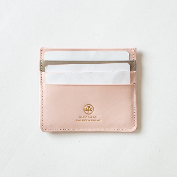 3枚のカードポケット（PETAL PINKxTAUPE）