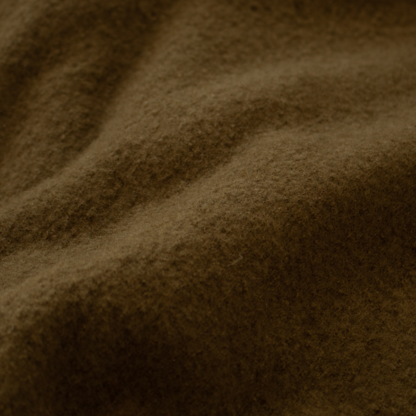 縮絨加工された高密度のウール(OLIVE)