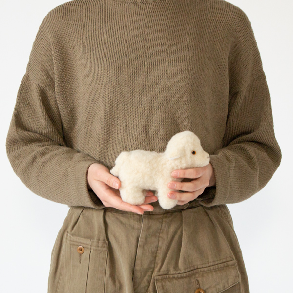 サイズ感（ボアぬいぐるみ SHEEP MINI/MIDI(S/NATURAL)）