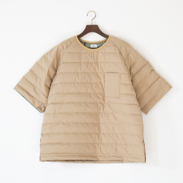 コットンピーチダウンプルオーバー（BEIGE）