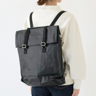 QWSTION 2way TOTEトートバッグ リュック バックパック ブラック