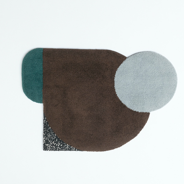 【受発注】ラグ CIRCLE RUG(BROWN)