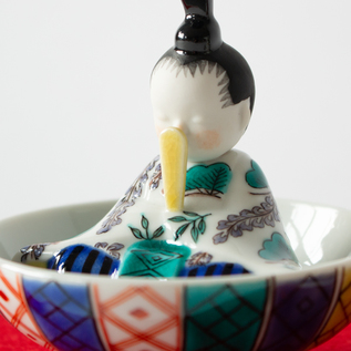 受発注】桃染のひな 松に梅・松に藤 ※2月上旬発送予定／上出長右衛門窯