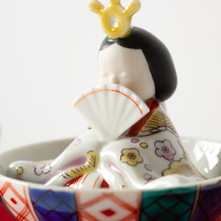 受発注】桃染のひな 松に梅・松に藤 ※2月上旬発送予定／上出長右衛門窯