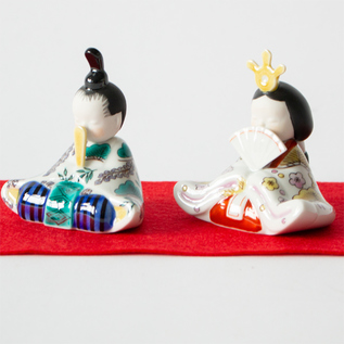 受発注】桃染のひな 松に梅・松に藤 ※2月上旬発送予定／上出長右衛門窯