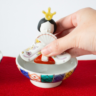 オーダー会】桃染のひな 松に梅・松に藤／上出長右衛門窯（かみで